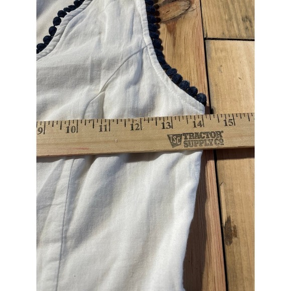 Altar'd State white/navy dress. Crochet detail on waist. Summer/Wedding. XS - Picture 3 of 6